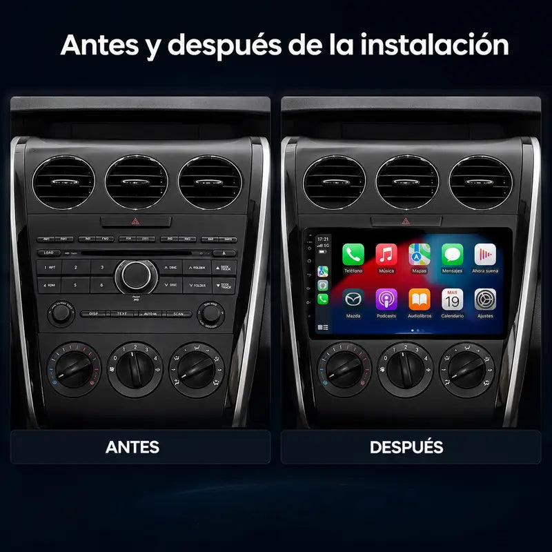 Radio pantalla CarPlay y Android Auto para Mazda CX7 2008-2015 - foto 2