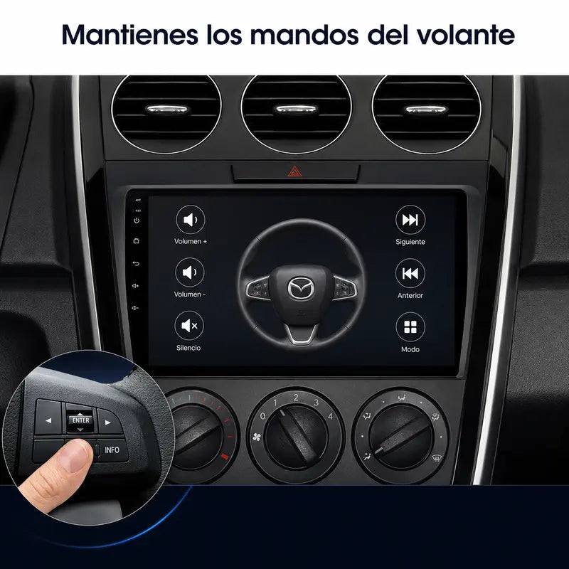 Radio pantalla CarPlay y Android Auto para Mazda CX7 2008-2015 - foto 6