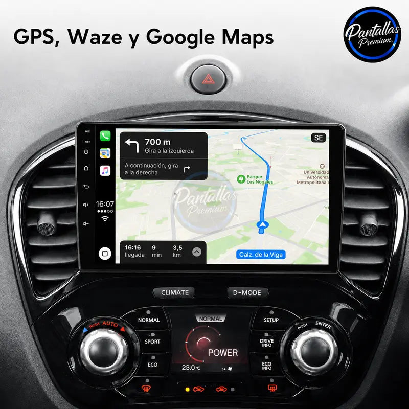Radio pantalla CarPlay y Android Auto para Nissan Juke con cámara - foto 4
