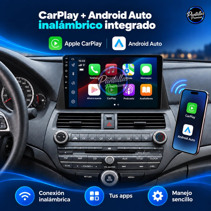 Honda Accord 8 — CarPlay y Android Auto