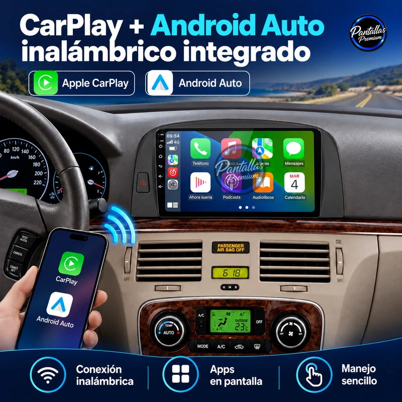 Hyundai Sonata 2004–2008 — CarPlay y Android Auto