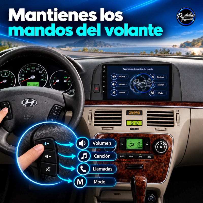Hyundai Sonata 2004–2008 — Mandos del volante