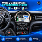 MINI Cooper — Waze y Google Maps en tu pantalla original