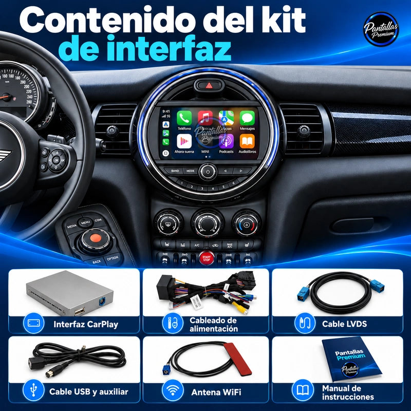 MINI Cooper — Contenido del kit de interfaz