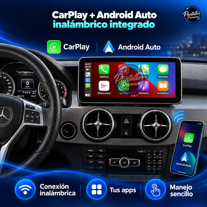 Mercedes-Benz GLK X204 — CarPlay y Android Auto