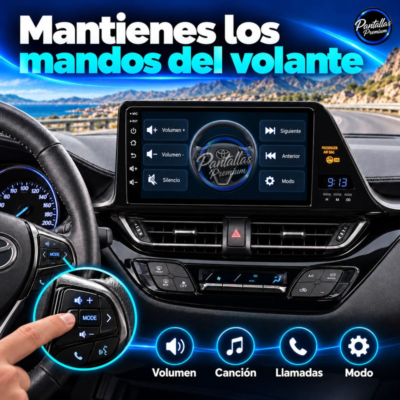 Toyota C-HR 2016–2020 — Mandos del volante