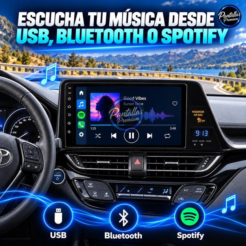Toyota C-HR 2016–2020 — Música por USB, Bluetooth y Spotify