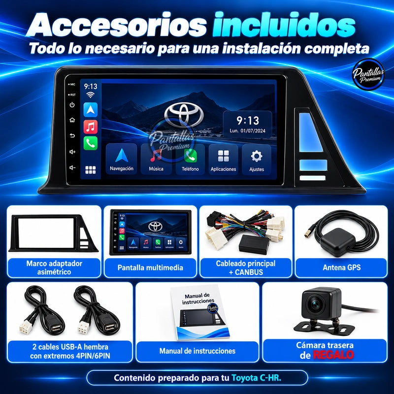 Toyota C-HR 2016–2020 — Accesorios incluidos