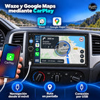 Universal 2 DIN — Waze y Google Maps mediante CarPlay