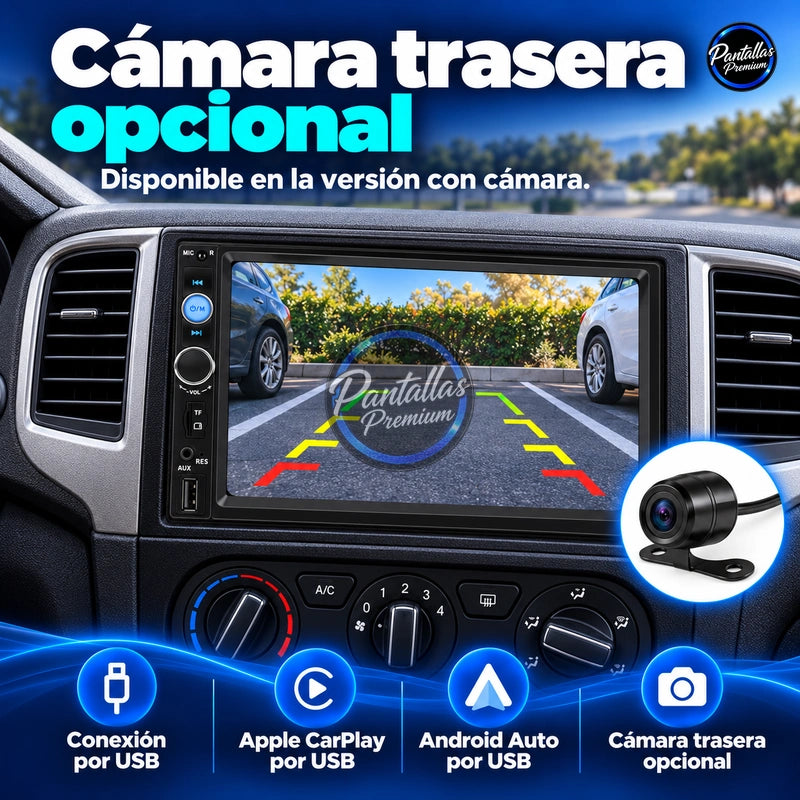 Universal 2 DIN — Cámara trasera opcional