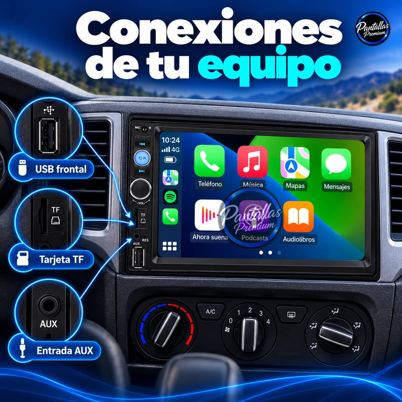Universal 2 DIN — Conexiones de tu equipo