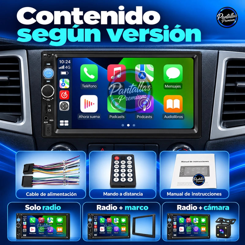 Universal 2 DIN — Contenido según versión