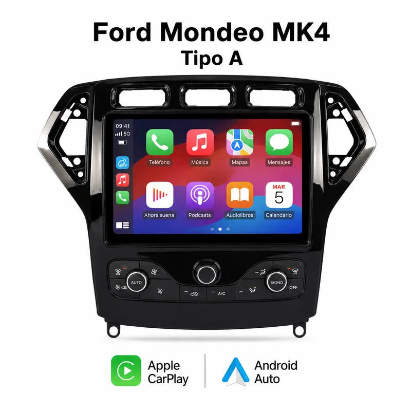 Ford Mondeo MK4 - Radio Pantalla Carplay y Android Auto