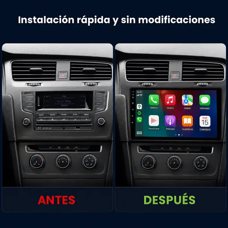 Radio pantalla CarPlay y Android Auto para Volkswagen Golf 7 - foto 2
