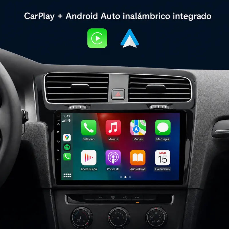 Radio pantalla CarPlay y Android Auto para Volkswagen Golf 7 - foto 3
