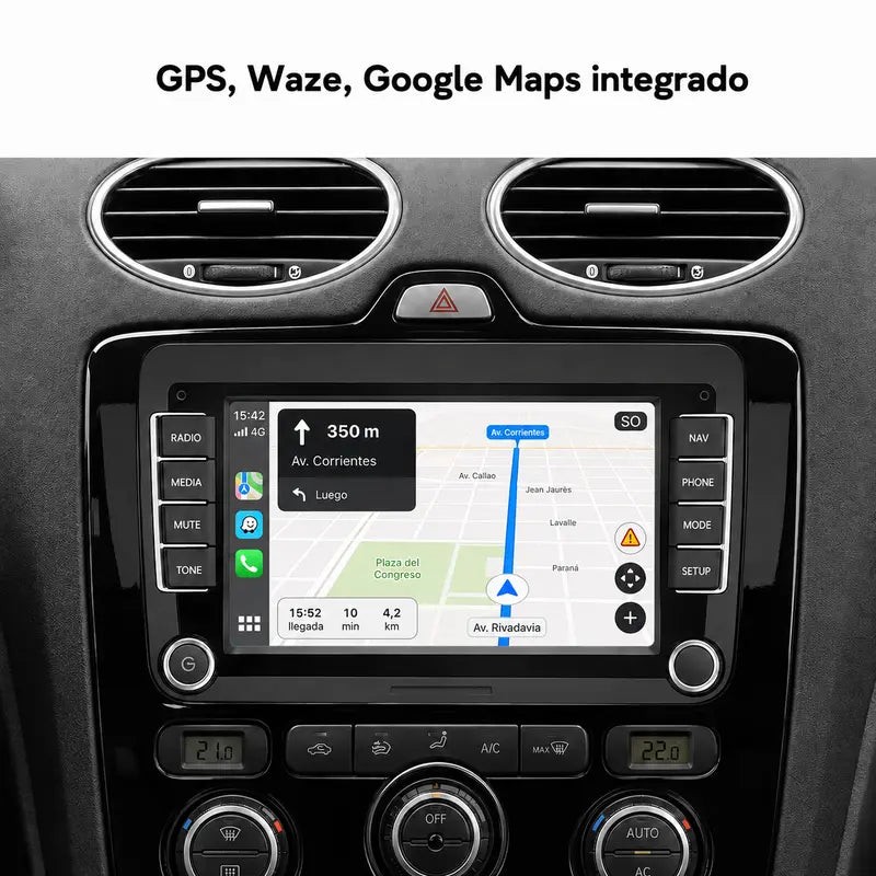 Radio pantalla CarPlay y Android Auto para Volkswagen, Seat y Skoda - foto 3