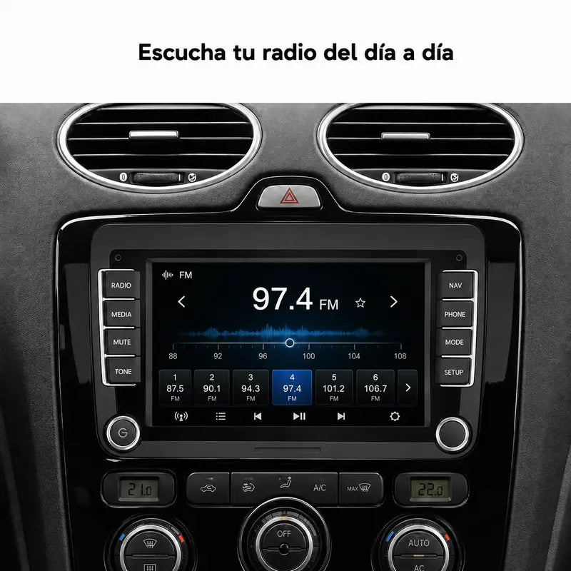 Radio pantalla CarPlay y Android Auto para Volkswagen, Seat y Skoda - foto 5