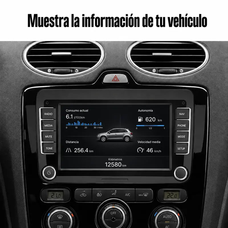 Radio pantalla CarPlay y Android Auto para Volkswagen, Seat y Skoda - foto 7