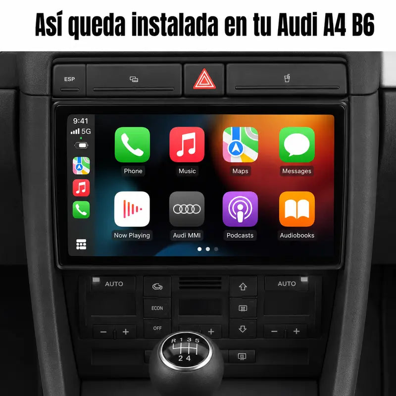 Radio pantalla CarPlay y Android Auto para Audi A4 Seat Exeo - foto 2