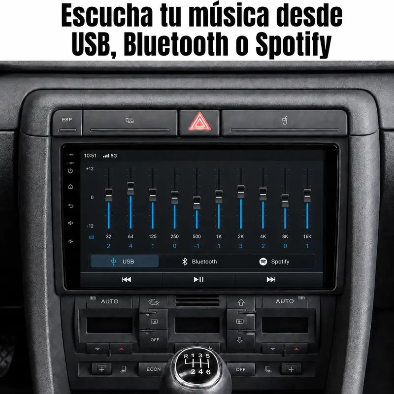 Radio pantalla CarPlay y Android Auto para Audi A4 Seat Exeo - foto 9