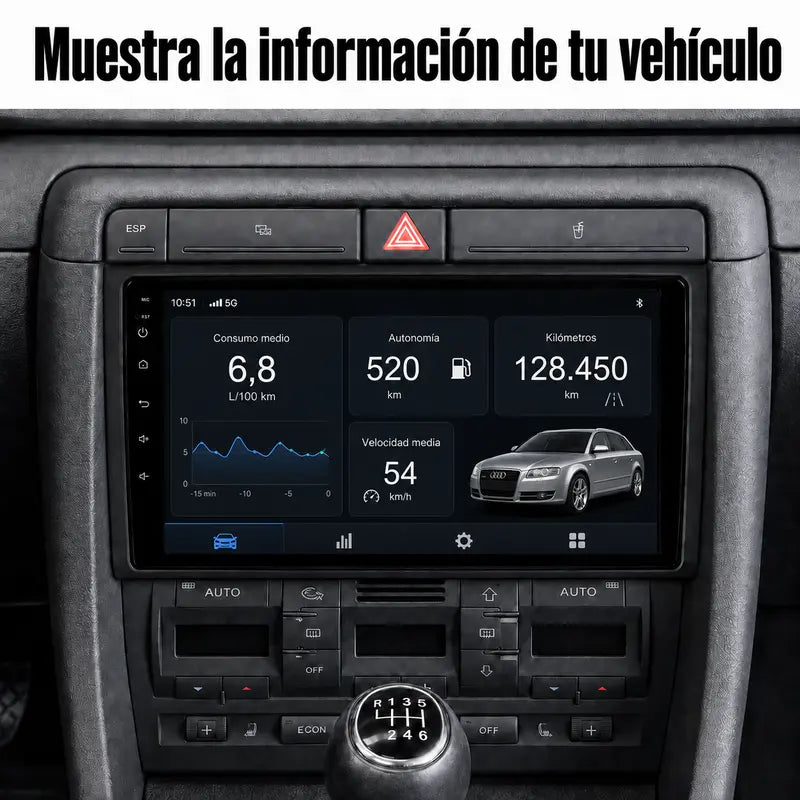 Radio pantalla CarPlay y Android Auto para Audi A4 Seat Exeo - foto 10