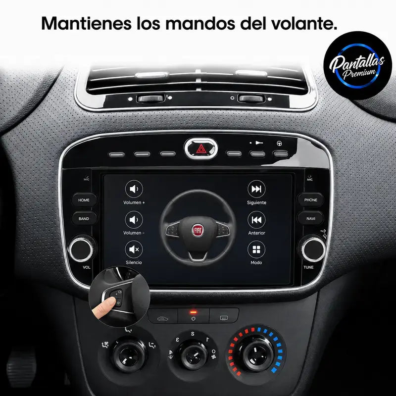 Radio pantalla CarPlay y Android Auto para Fiat Linea Punto Evo 2010-2017 - foto 6