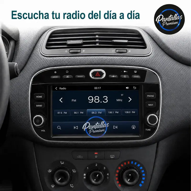 Radio pantalla CarPlay y Android Auto para Fiat Linea Punto Evo 2010-2017 - foto 8