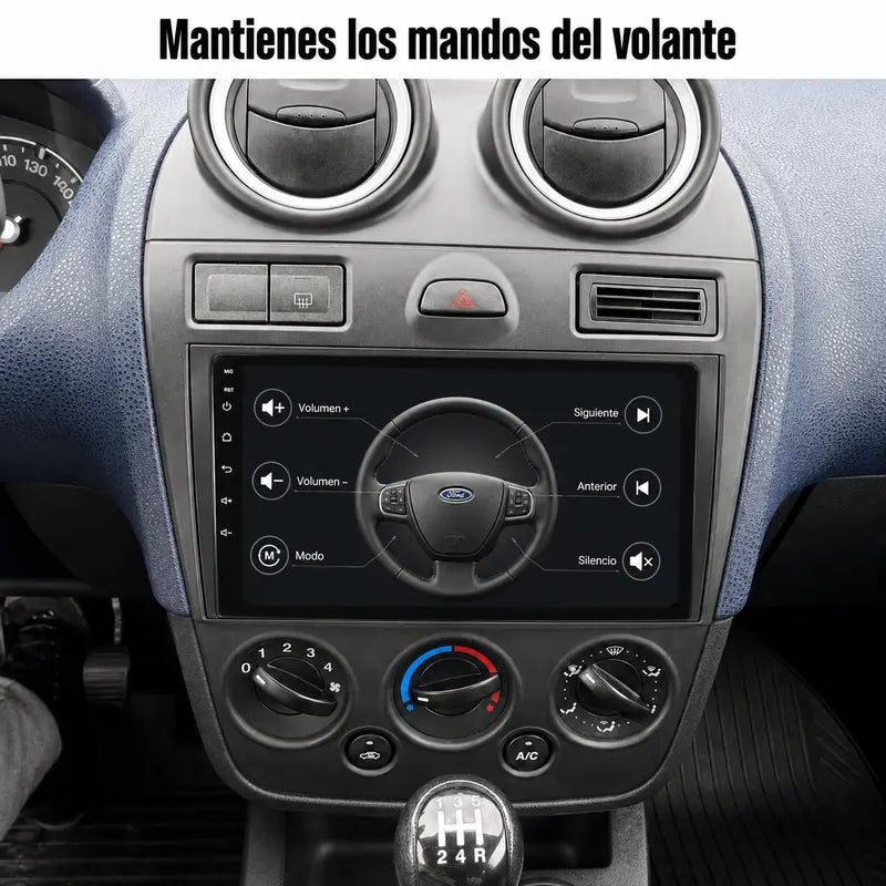 Radio pantalla CarPlay y Android Auto para Ford Fiesta MK VI 5 MK5 2002-2008 - foto 8