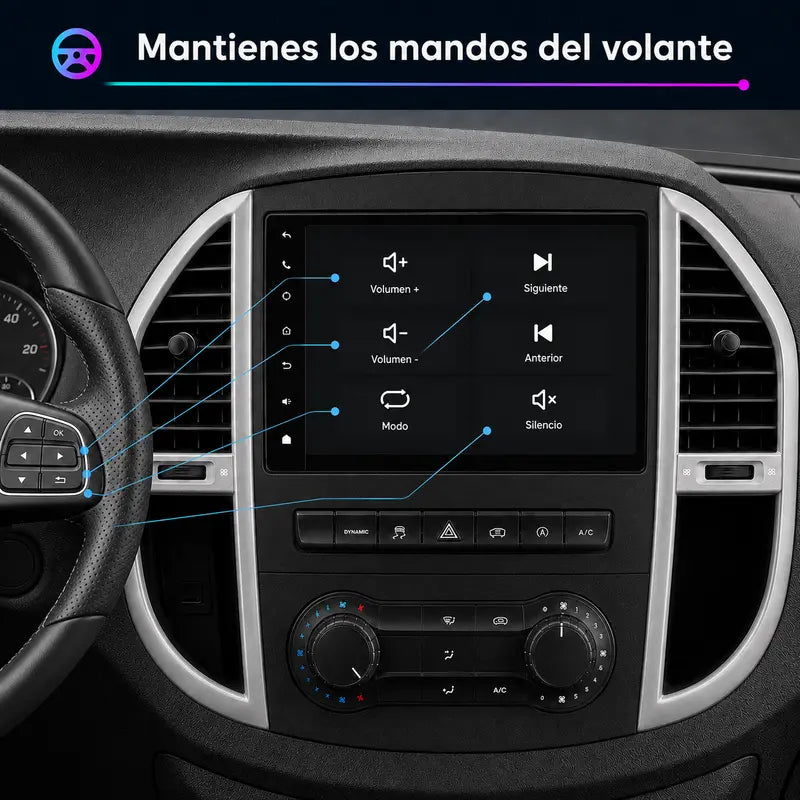 Radio pantalla CarPlay y Android Auto para Mercedes-Benz Vito 3 2014-2020 - foto 5