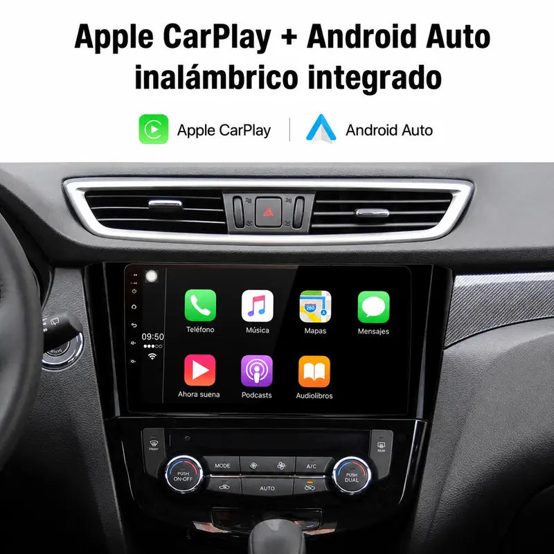 Radio pantalla CarPlay y Android Auto para Nissan Qashqai X Trail 2013-2020 - foto 3
