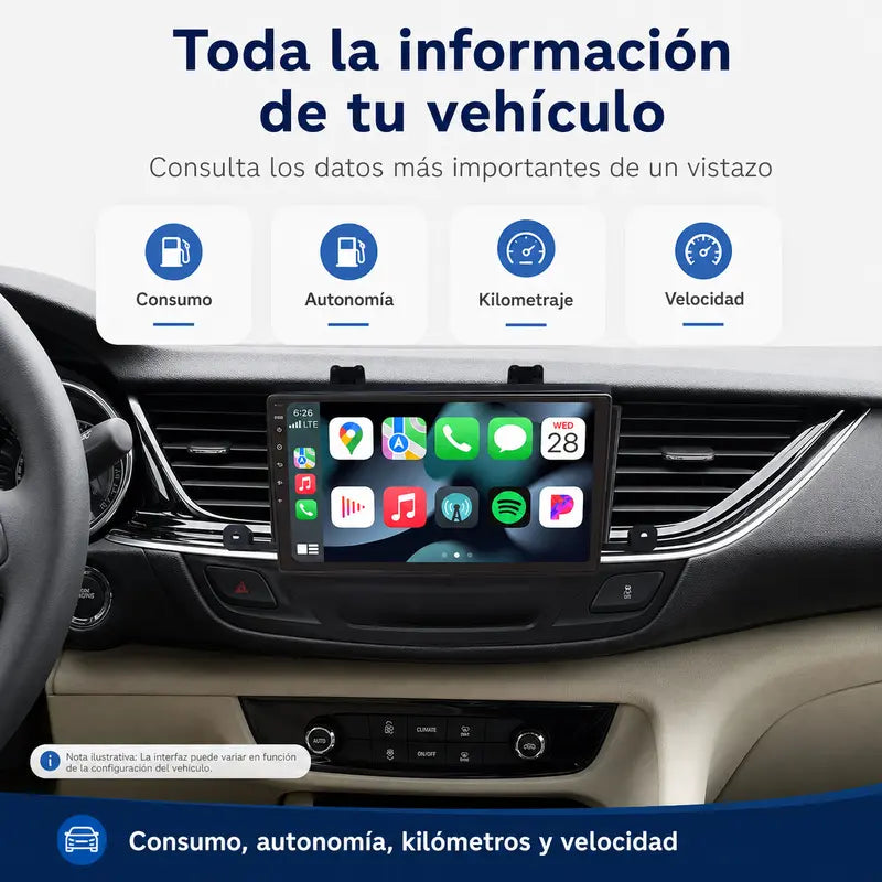 Radio pantalla CarPlay y Android Auto para Opel Insignia 2008 - foto 10