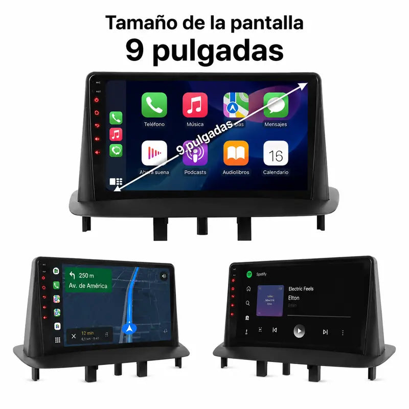 Radio pantalla CarPlay y Android Auto para Renault Megane 3 2008-2015 - foto 11