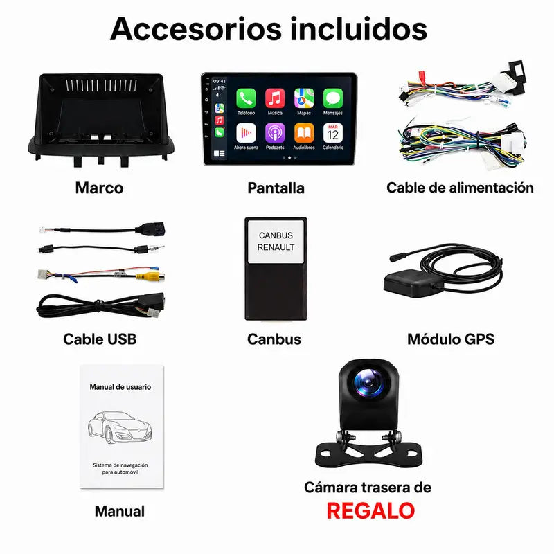 Radio pantalla CarPlay y Android Auto para Renault Megane 3 2008-2015 - foto 12
