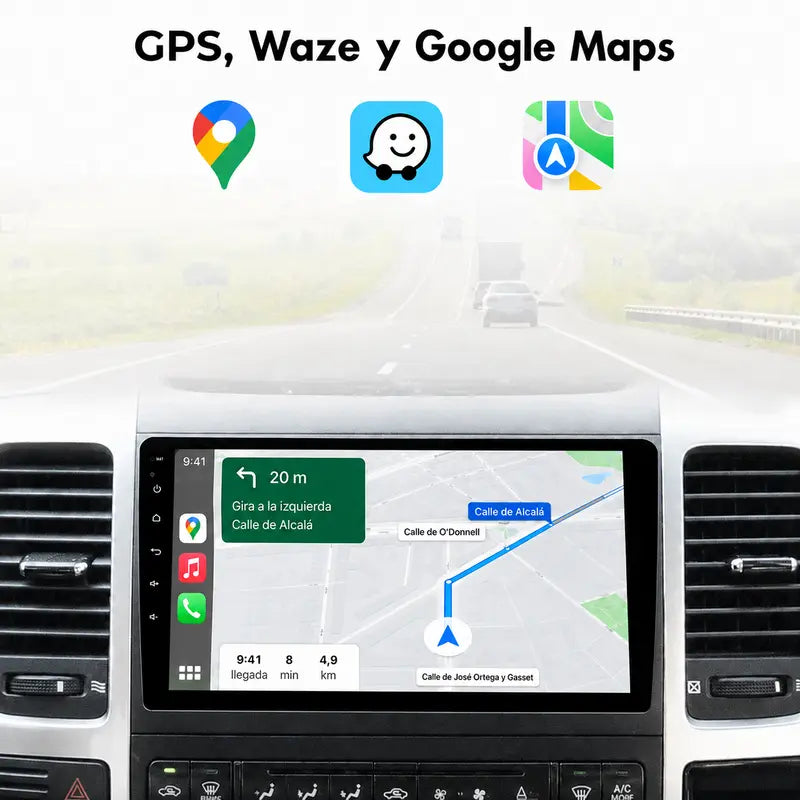 Radio pantalla CarPlay y Android Auto para Toyota Land Cruiser Prado 120 2004-2009 - foto 3