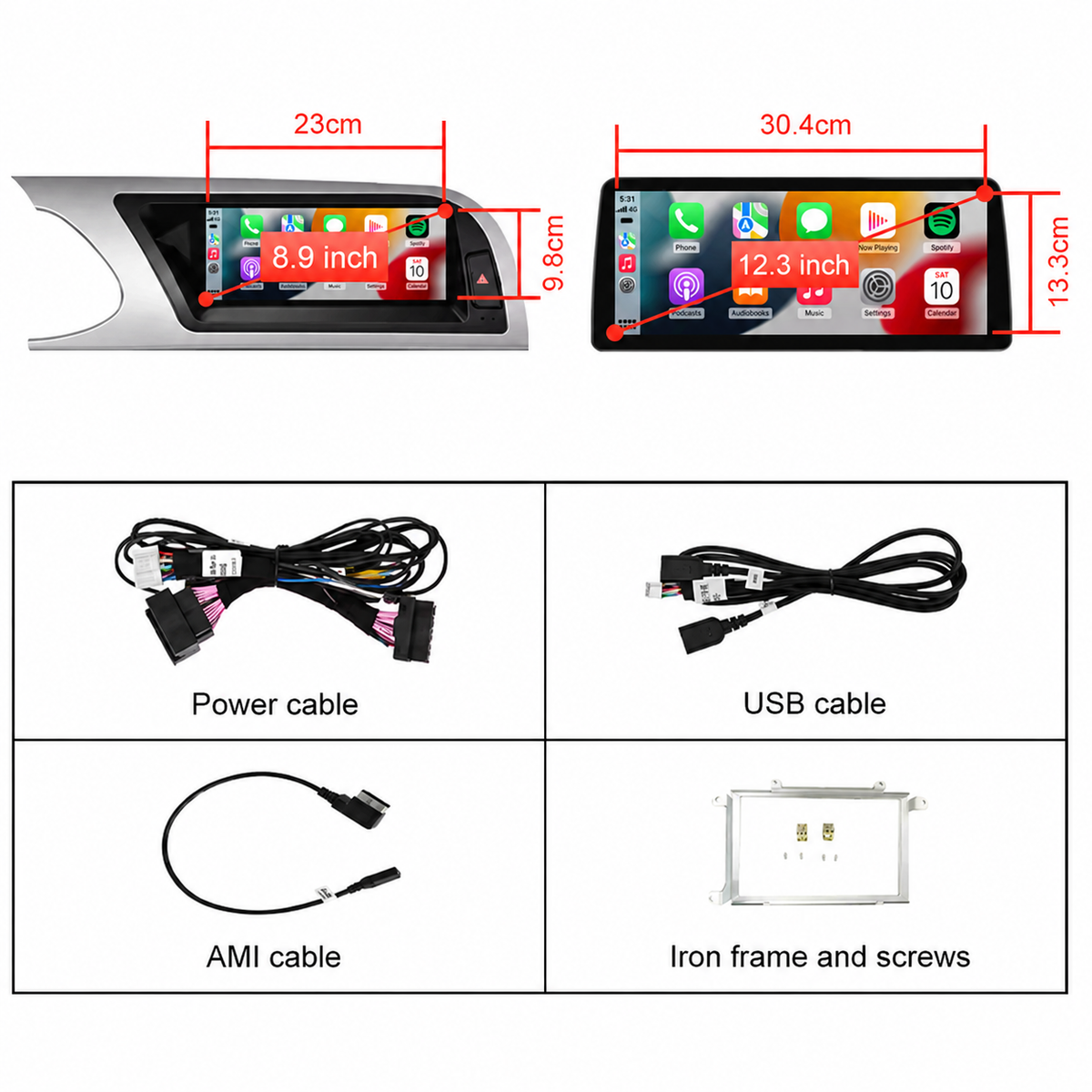 Radio pantalla CarPlay y Android Auto para Audi A5 2009-2016 Linux - foto 9