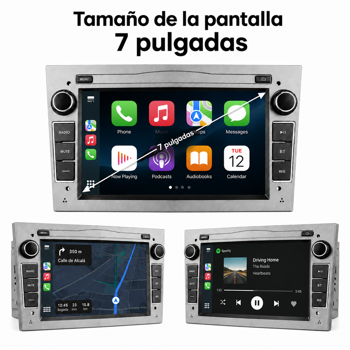Radio pantalla CarPlay y Android Auto para Opel Astra H Zafira Antara Vectra Corsa - foto 11