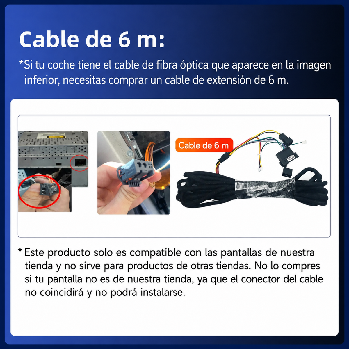 Cable extensor para Mercedes Benz, CLS, Clase E, W211,