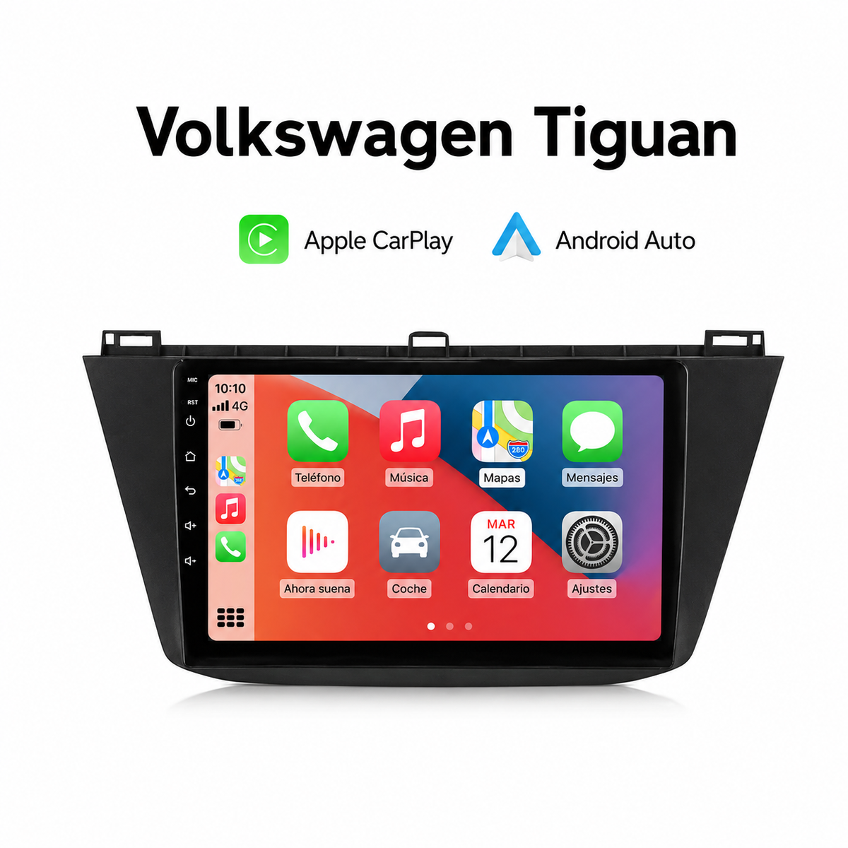Radio pantalla CarPlay y Android Auto para Volkswagen Tiguan 2017-2020