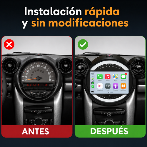 Radio pantalla CarPlay y Android Auto para BMW Mini Cooper Countryman R56 R60 2010-2016 - foto 2