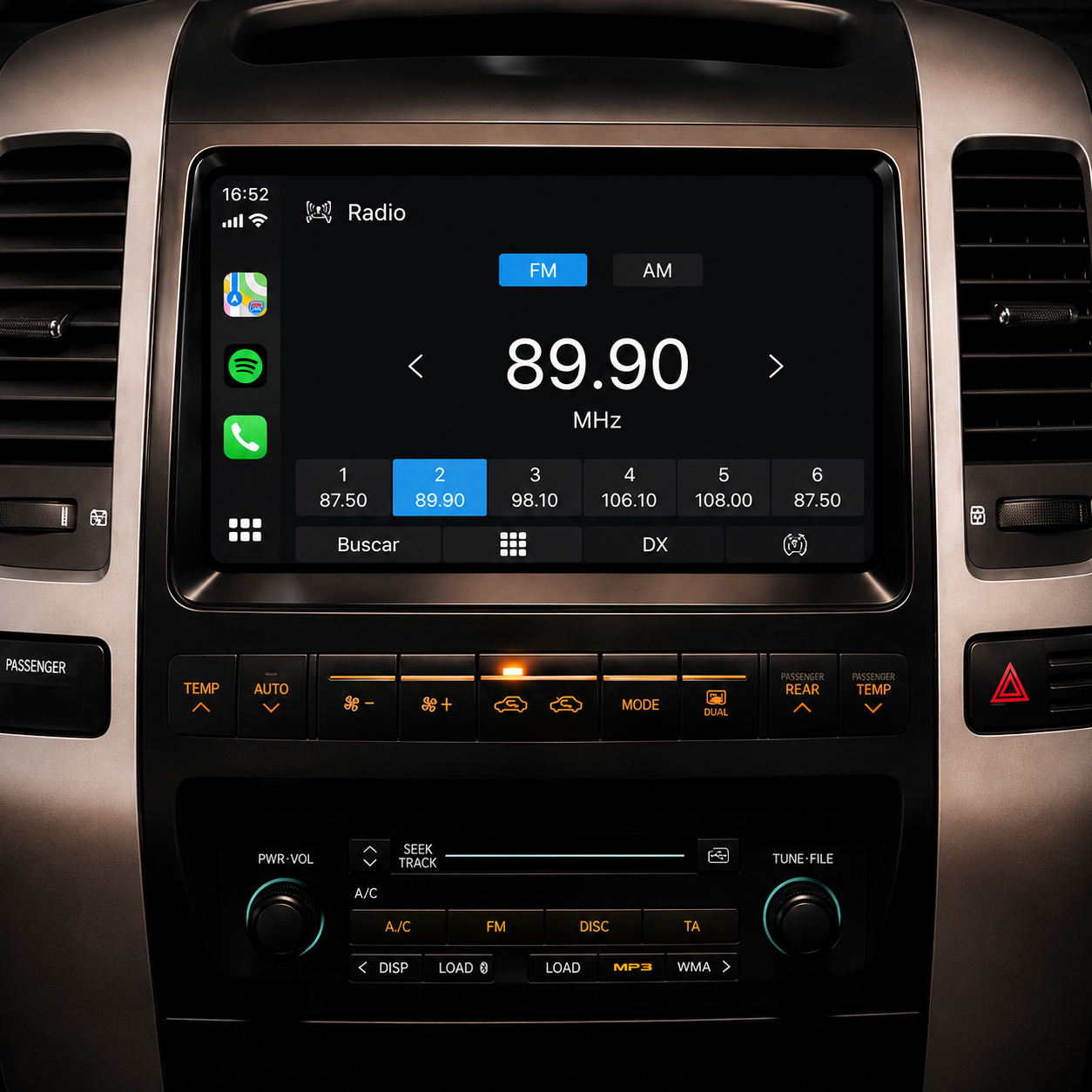 Autoradio Carplay für Toyota Prado 120 2004-2009
