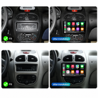 Radio Pantalla CarPlay y Android Auto para Peugeot 206, 206CC, 206SW, 2001-2008