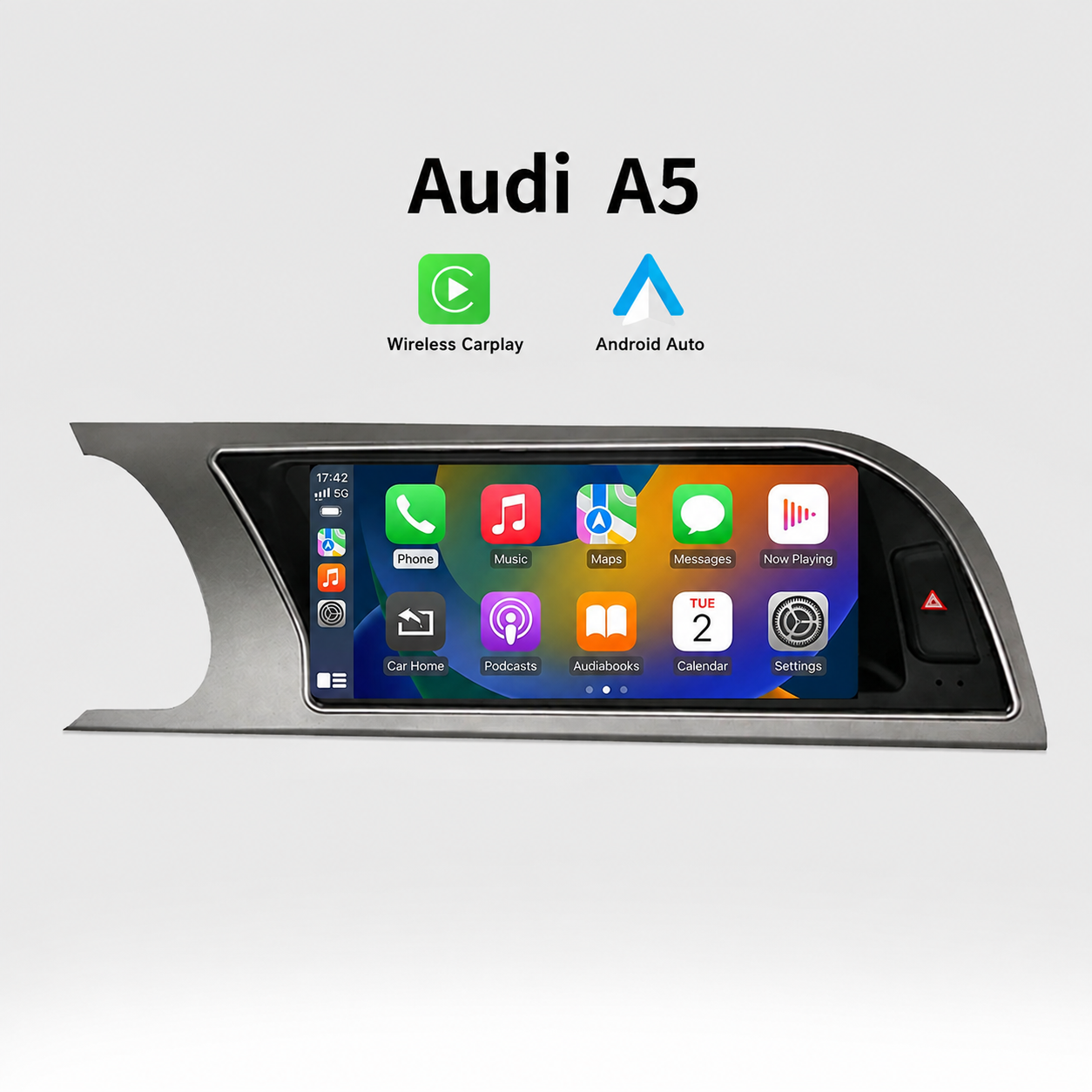 Radio Pantalla Carplay para Audi A5 2009-2016 Linux