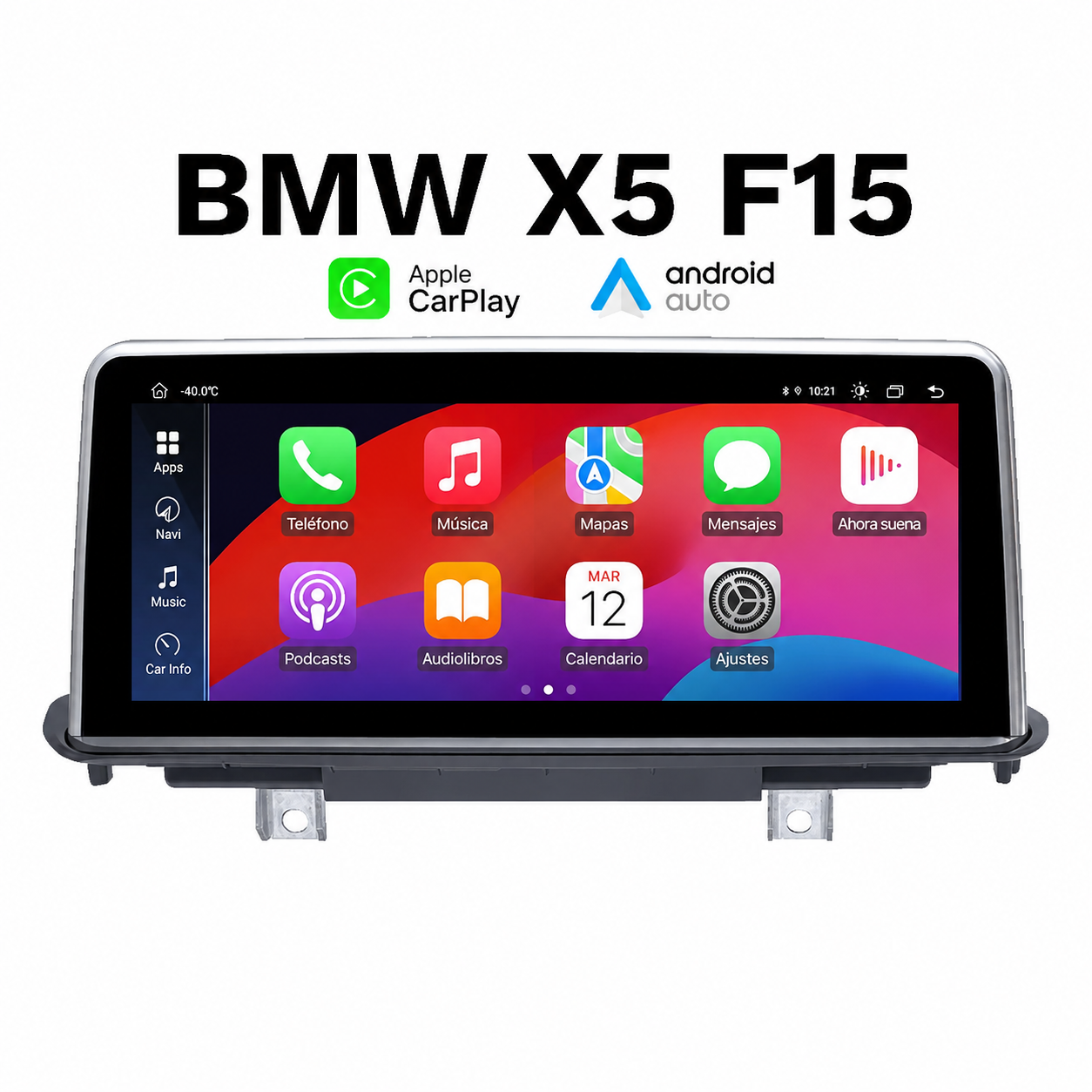 Radio Pantalla Carplay para BMW X5 F15 X6 F16 - Pantalla Vertical