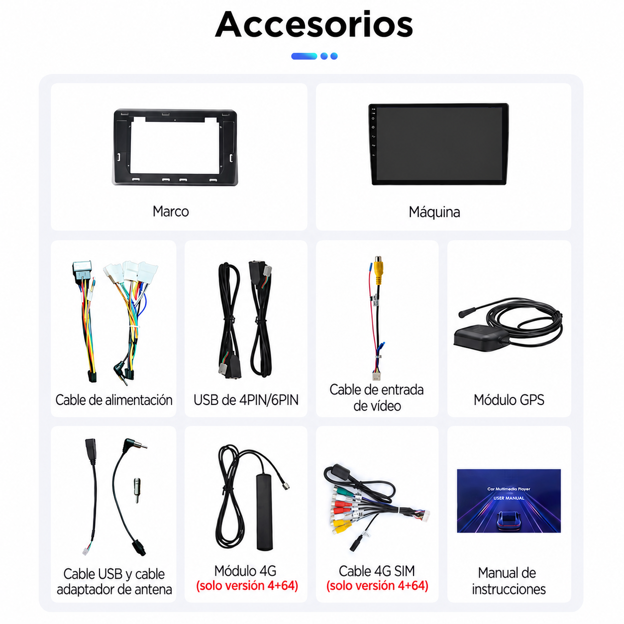 Radio Pantalla CarPlay y Android Auto para  Dodge Nitro 2008-2011