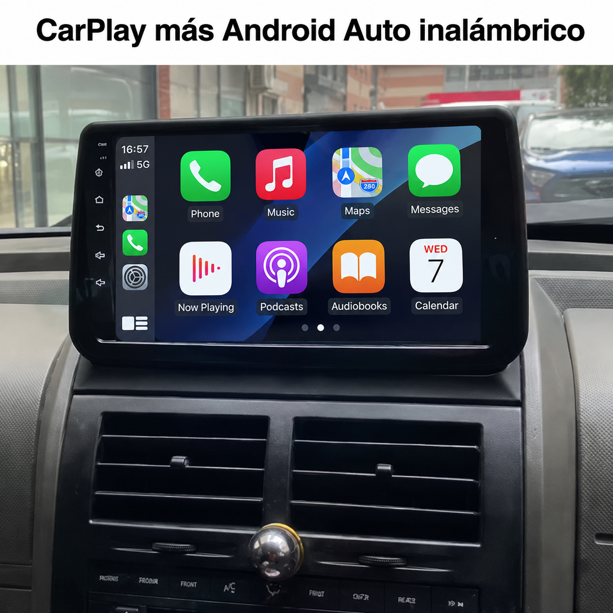 Radio Pantalla CarPlay y Android Auto para  Dodge Nitro 2008-2011
