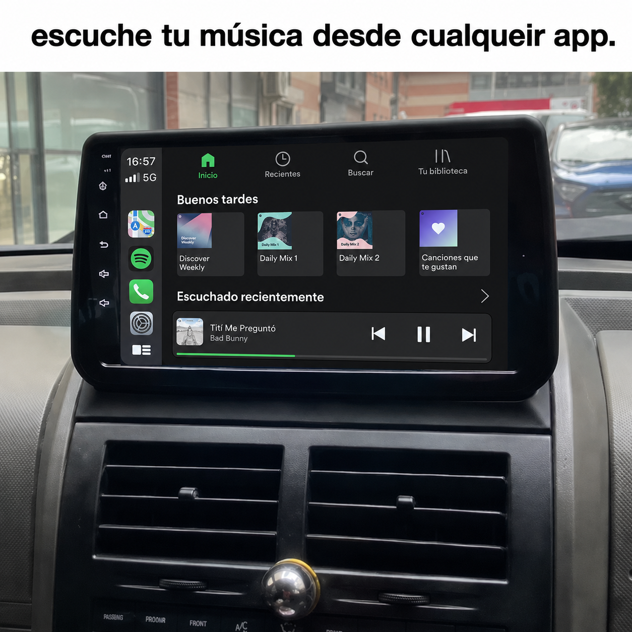 Radio Pantalla CarPlay y Android Auto para  Dodge Nitro 2008-2011