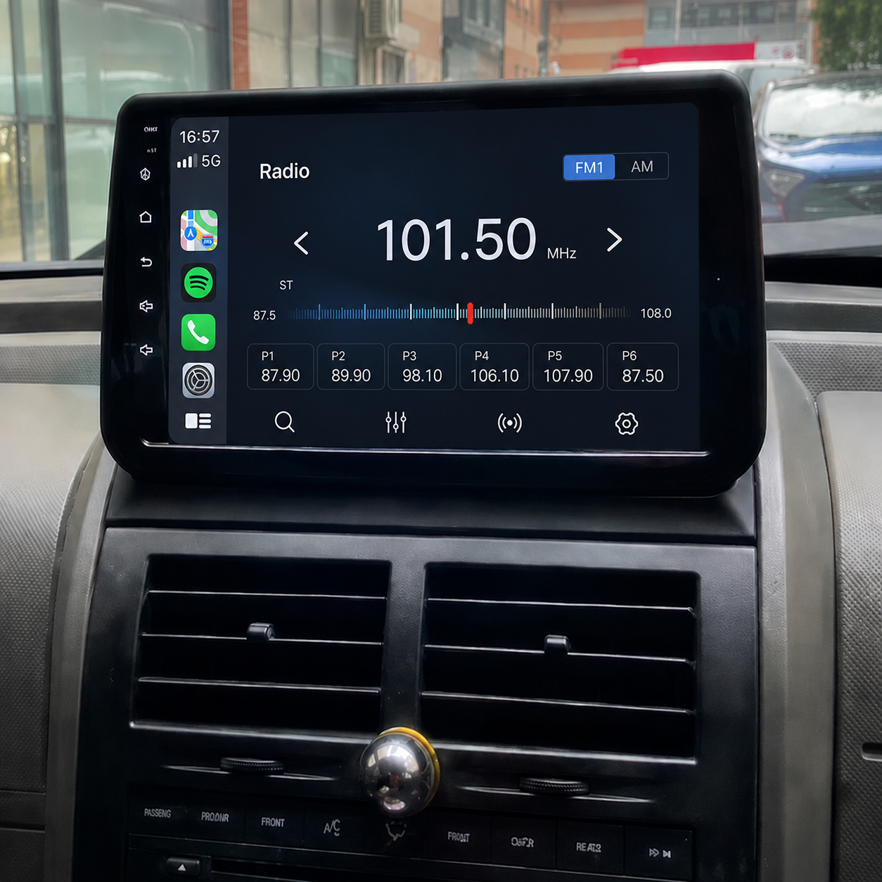 Radio Pantalla CarPlay y Android Auto para  Dodge Nitro 2008-2011