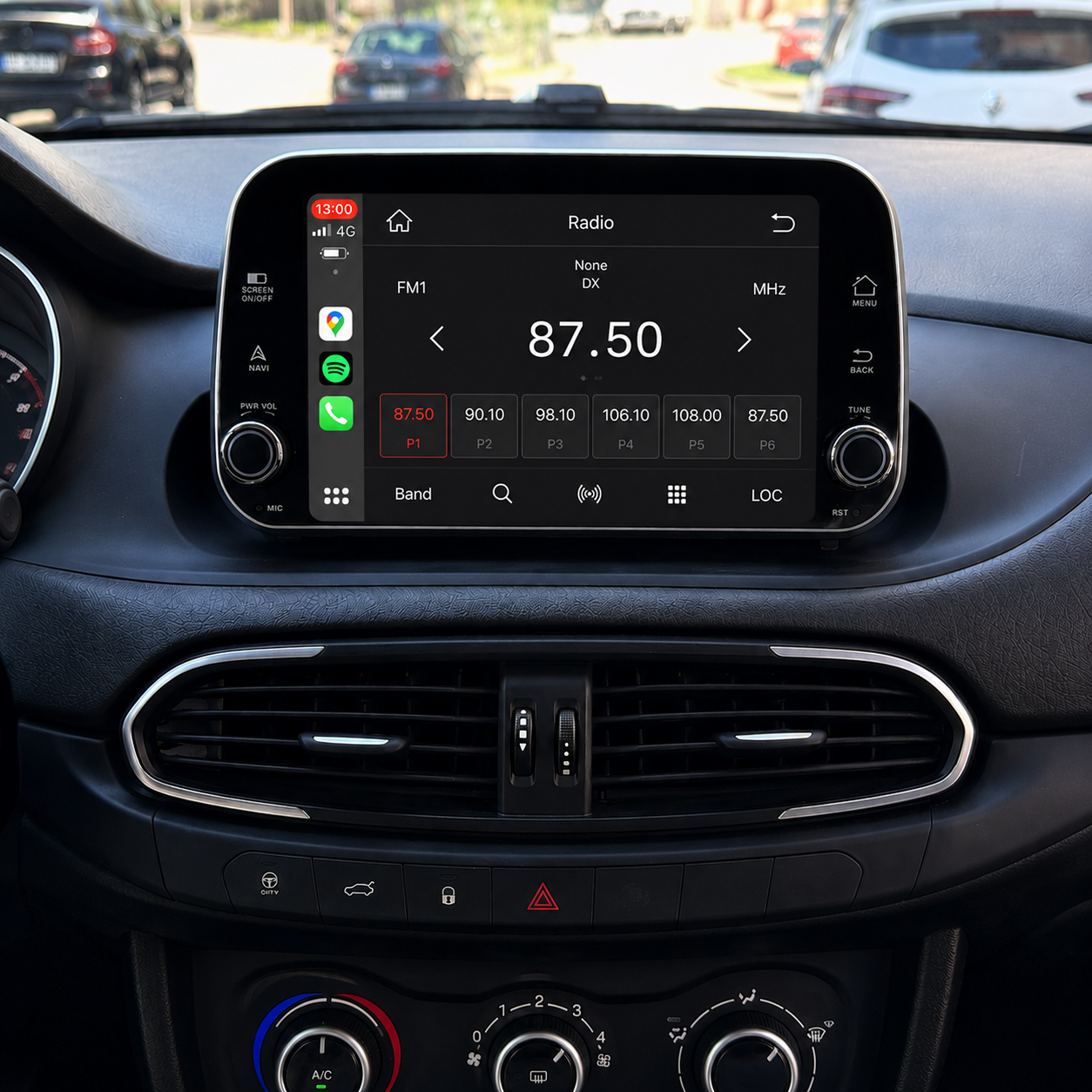 Radio Pantalla Carplay y Android Auto para  FIAT Egea Tipo 2016-2022