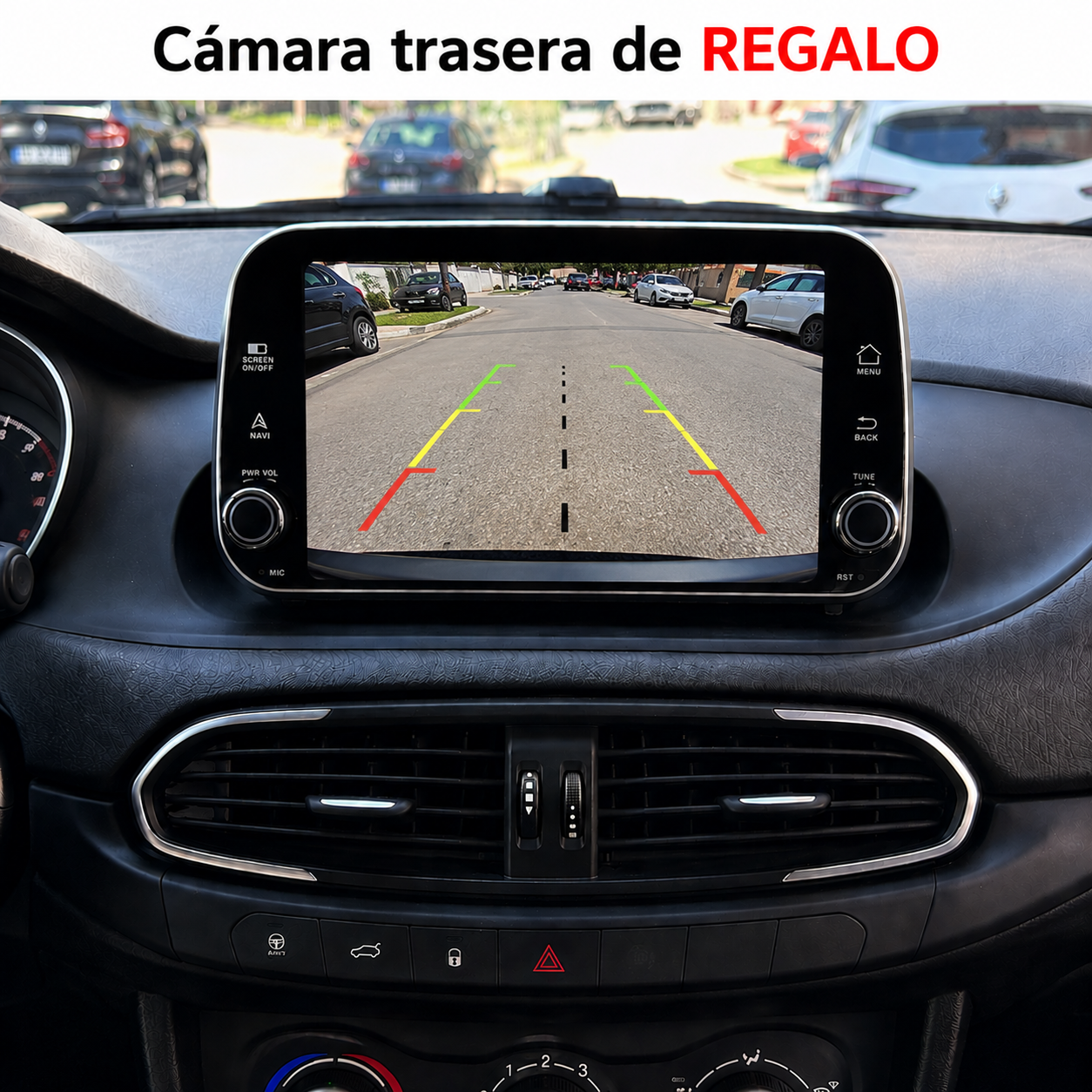 Radio Pantalla Carplay y Android Auto para  FIAT Egea Tipo 2016-2022