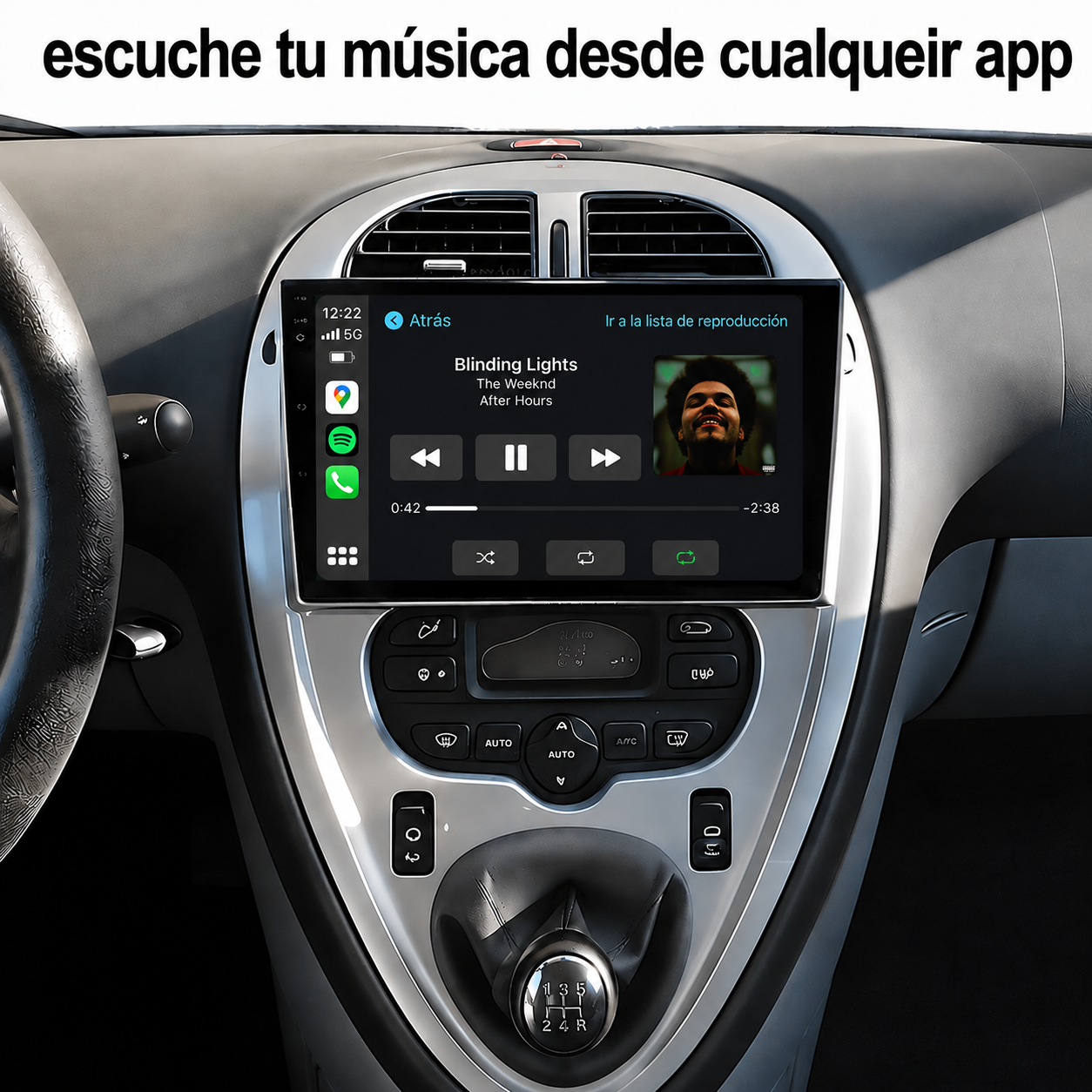 Radio Pantalla Carplay y Android Auto para Citroen Xsara Picasso 1999-2010
